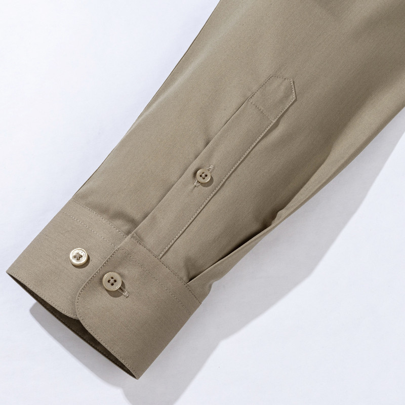 Ανδρικό πουκάμισο με ελαστικό μεταξένιο μονόχρωμο φόρεμα από μπαμπού χωρίς τσέπη, μακρυμάνικο, τυπική εφαρμογή χωρίς ρυτίδες Business Classic πουκάμισο