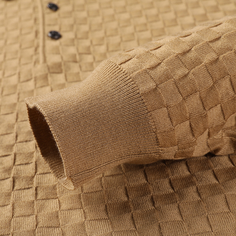 Ανδρικό λεπτό πλεκτό πουλόβερ με μακρυμάνικο φθινοπωρινό κλασικό στυλ Επαγγελματικό πουλόβερ πουλόβερ με ζακέτα Ανδρικά επώνυμα ρούχα