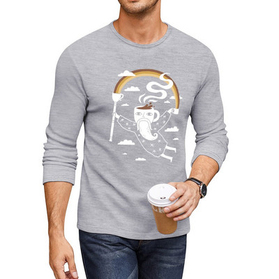 New Joe the Coffee Wizard Duga majica kratkih rukava prilagođena majica majica prekomjernih majica duksevi, muški