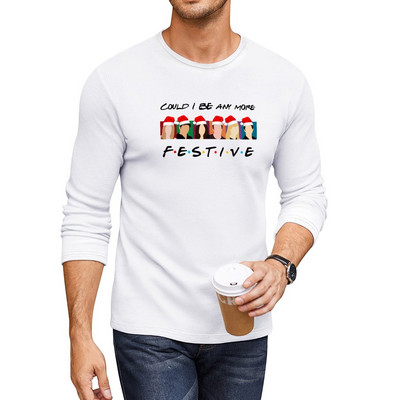 Νέο Θα μπορούσα να είμαι πιο γιορτινός;! Μακρύ T-Shirt γραφικά μπλουζάκι για αγόρια μπλουζάκια ανδρικά ρούχα