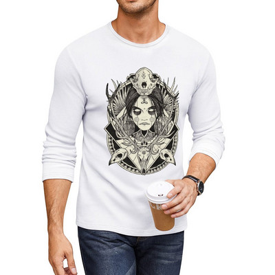 Nova vještica. Dugačka majica kratkih rukava Anime majica trenirke estetska odjeća muške grafičke majice velike i visoke