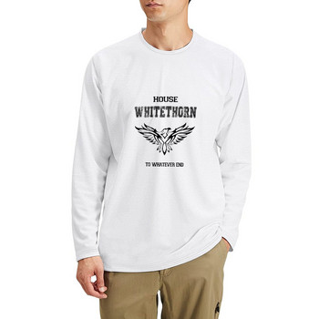 Дълга тениска New House Whitethorn, риза с животински принт за момчета, мъжка риза с животински принт, мъжки ретро тениски