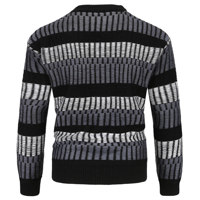 Splice Stripe πουλόβερ Μπλούζες για Άντρες Φθινόπωρο Χειμώνας Μόδα Δρόμου Χαλαρό ζεστό φούτερ Casual μπλούζα κάτω πουκάμισο ανδρικό πουκάμισο