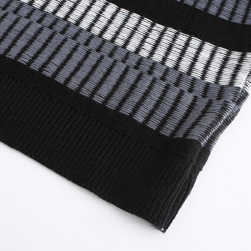 Splice Stripe πουλόβερ Μπλούζες για Άντρες Φθινόπωρο Χειμώνας Μόδα Δρόμου Χαλαρό ζεστό φούτερ Casual μπλούζα κάτω πουκάμισο ανδρικό πουκάμισο