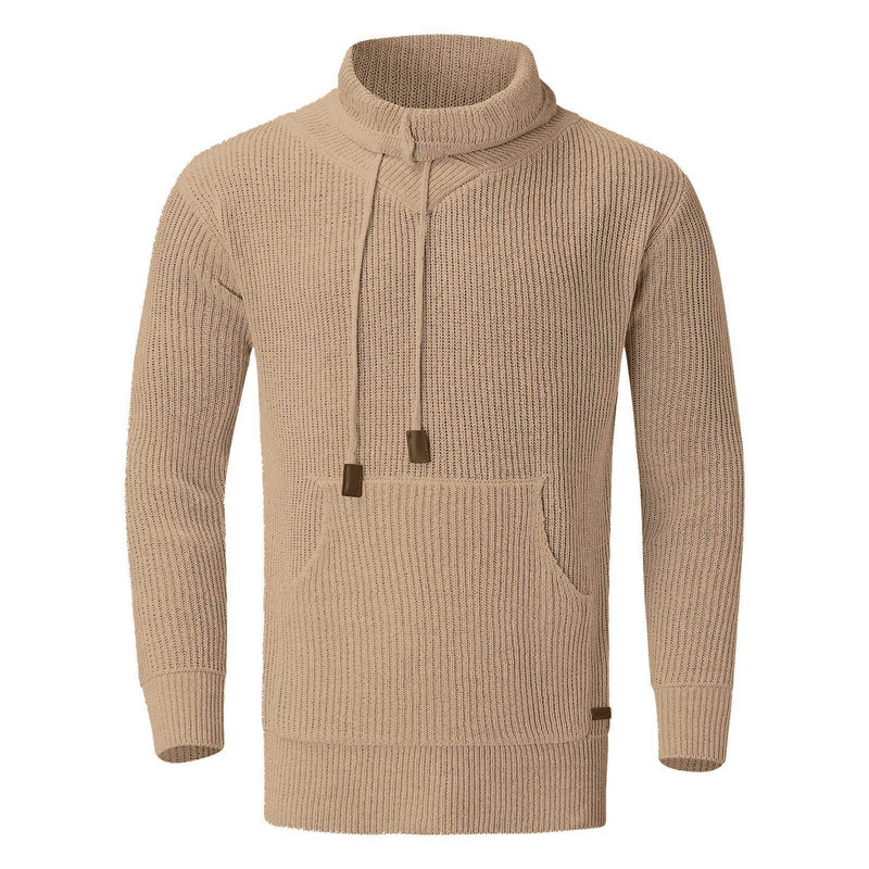 Püstikraega moodne kampsun meestele Sügis- ja talvetopid Soe vabaaja pikkade varrukatega alumine kampsun, nööriga pulloverid