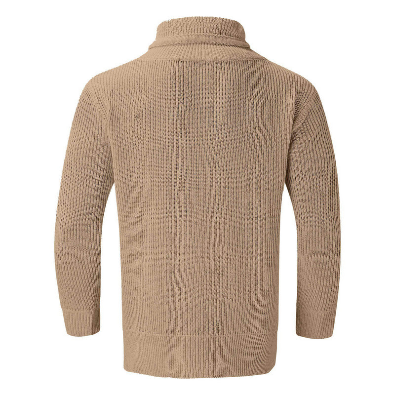 Püstikraega moodne kampsun meestele Sügis- ja talvetopid Soe vabaaja pikkade varrukatega alumine kampsun, nööriga pulloverid
