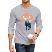 Uus Forest Ravenstag pikk T-särk must t-särk kiiresti kuivav särk Anime t-särk naljakas t-särk meeste riided