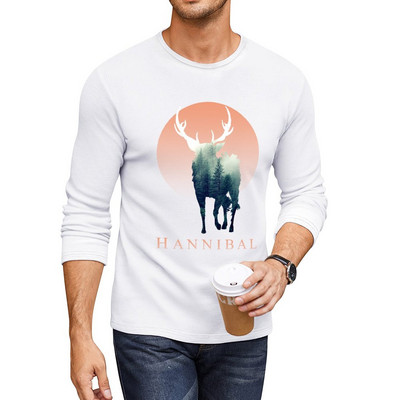 Uus Forest Ravenstag pikk T-särk must t-särk kiiresti kuivav särk Anime t-särk naljakas t-särk meeste riided