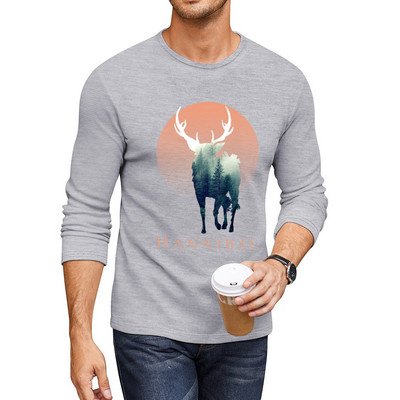 Uus Forest Ravenstag pikk T-särk must t-särk kiiresti kuivav särk Anime t-särk naljakas t-särk meeste riided