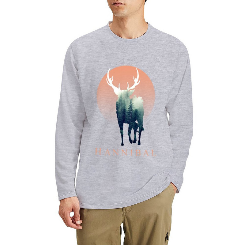 Uus Forest Ravenstag pikk T-särk must t-särk kiiresti kuivav särk Anime t-särk naljakas t-särk meeste riided