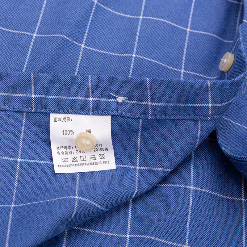 Ležerne muške košulje Oxford od čistog pamuka dugih rukava Jednobojne muške košulje regularnog kroja Modne muške košulje na gumbe