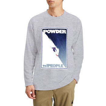 New Powder to the People Long T-Shirt oversized μπλουζάκια Μπλούζα oversized μπλουζάκι αστεία μπλουζάκια ανδρική μπλούζα