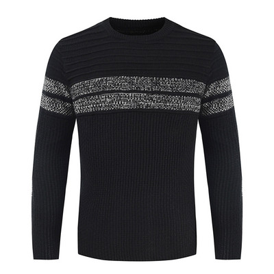 Ανδρικά Color Block Ζεστά πουλόβερ πουλόβερ με στρογγυλή λαιμόκοψη Casual πλεκτά πουλόβερ Ζεστά χειμωνιάτικα ανδρικά ρούχα Ρετρό μπλούζες