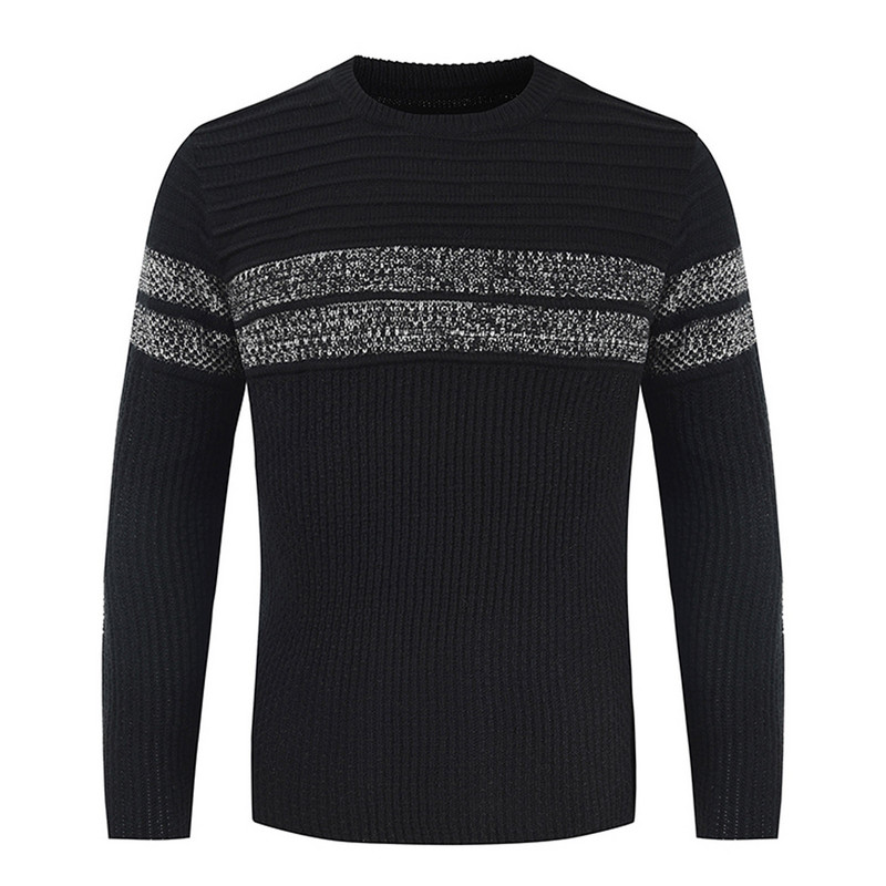 Ανδρικά Color Block Ζεστά πουλόβερ πουλόβερ με στρογγυλή λαιμόκοψη Casual πλεκτά πουλόβερ Ζεστά χειμωνιάτικα ανδρικά ρούχα Ρετρό μπλούζες