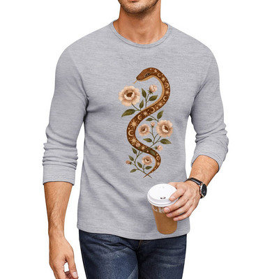 New Serpent spells Long T-Shirt anime majice korejske modne muške majice za vježbanje