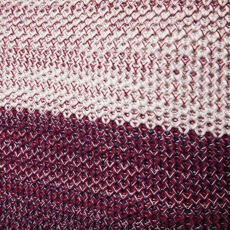 Ανοιξιάτικο φθινόπωρο Ανδρικό πουλόβερ με μοτίβο ρίγες από πολυεστέρα Χαλαρά πουλόβερ με λαιμόκοψη Ο λεπτό πουλόβερ πουλόβερ έξω από τα ρούχα σε χαμηλή τιμή Προσφορές