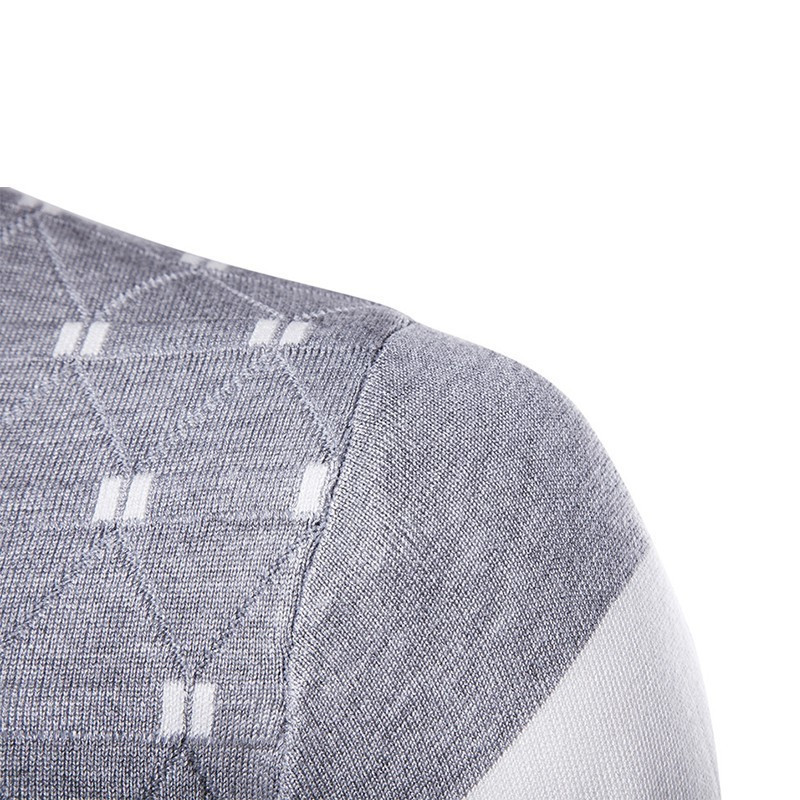 Ανοιξιάτικο φθινόπωρο Ανδρικό πουλόβερ Patchwork Βαμβακερό λεπτό πουλόβερ με λαιμόκοψη σε σχήμα V Απλό πιο ζεστό πουλόβερ Άνετα πανωφόρια Ανδρικά ρούχα