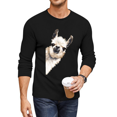 Nova dugačka majica s kratkim rukavima Sneaky Llama Anime majica kratkih rukava veće veličine hippie odjeća muška majica za vježbanje