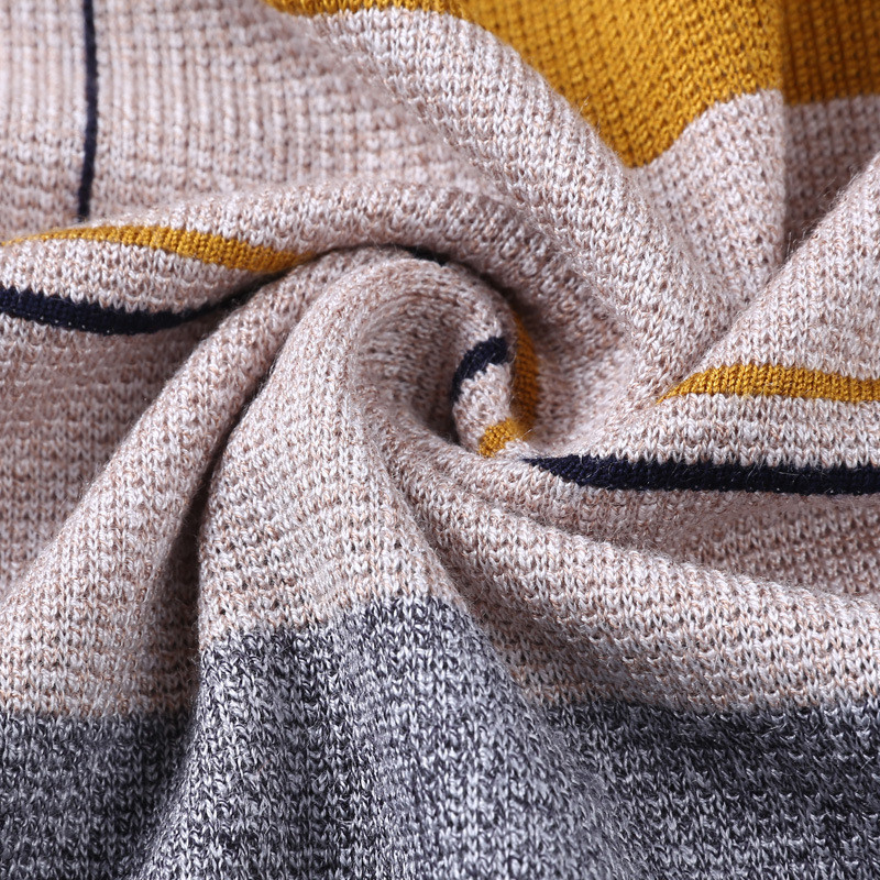 Meeste kampsunid Ümarkaelus Ebaregulaarsed triibud Mood Noorte Pullover Meeste Kampsunid Meeste riided Sügis