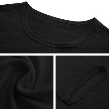 Нова дълга тениска The Hamilton Crew с големи размери, корейска модна тениска, черни тениски за мъже