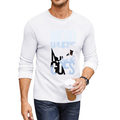 Nou Where No One Goes Long Tricou haine barbati camasa animal print Bluza barbati tricouri grafice amuzante