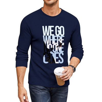 Nou Where No One Goes Long Tricou haine barbati camasa animal print Bluza barbati tricouri grafice amuzante