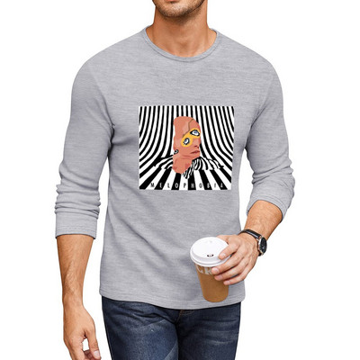 Uus melofoobia - puur elevant pikk T-särk Esteetiline riietus armsad topid T-särk dressipluus meeste graafiline t-särkide pakk