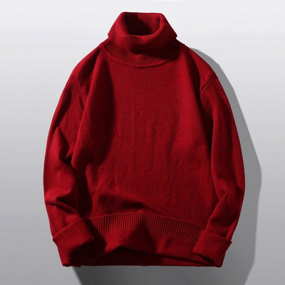 M-5XL kootud soe kampsun meeste kaelusega meeste vaba vabaaja pulloverid sügis-talv uus ühevärviline XXXXXL