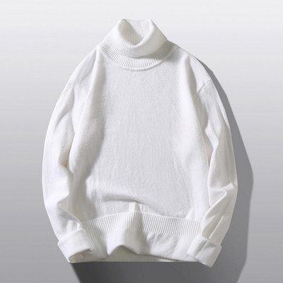 M-5XL kootud soe kampsun meeste kaelusega meeste vaba vabaaja pulloverid sügis-talv uus ühevärviline XXXXXL