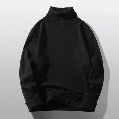 M-5XL kootud soe kampsun meeste kaelusega meeste vaba vabaaja pulloverid sügis-talv uus ühevärviline XXXXXL