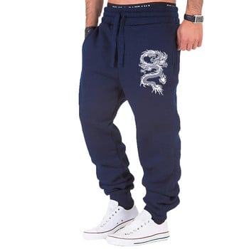 Fashion Casual Dragon Printed Jogger Παντελόνι Ανδρικά Γυμναστήρια Παντελόνια Στενό Φούτερ για εξωτερικούς χώρους Παντελόνι για τρέξιμο Ανδρικό παντελόνι S-4XL