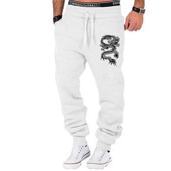 Fashion Casual Dragon Printed Jogger Παντελόνι Ανδρικά Γυμναστήρια Παντελόνια Στενό Φούτερ για εξωτερικούς χώρους Παντελόνι για τρέξιμο Ανδρικό παντελόνι S-4XL