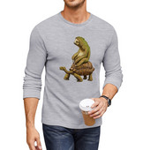 New Speed is Relative Duga majica kratkih rukava koja se brzo suši korejska modna majica za dječake velike i visoke majice za muškarce