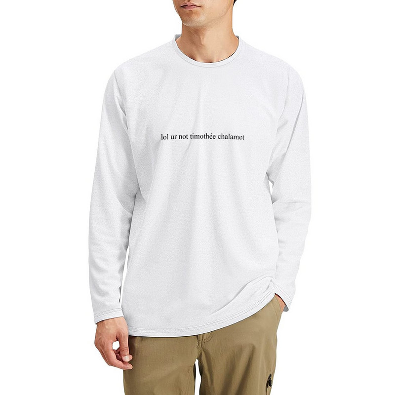 Nova timothee chalamet Duga majica kratkih rukava prilagođene majice korejske modne majice muške muške majice