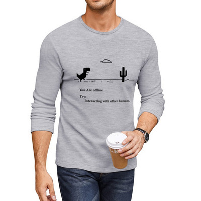Novo Vi ste izvan mreže Isprobajte: Interacting with other humans Duga majica Prevelika grafika majice Muška grafika majice