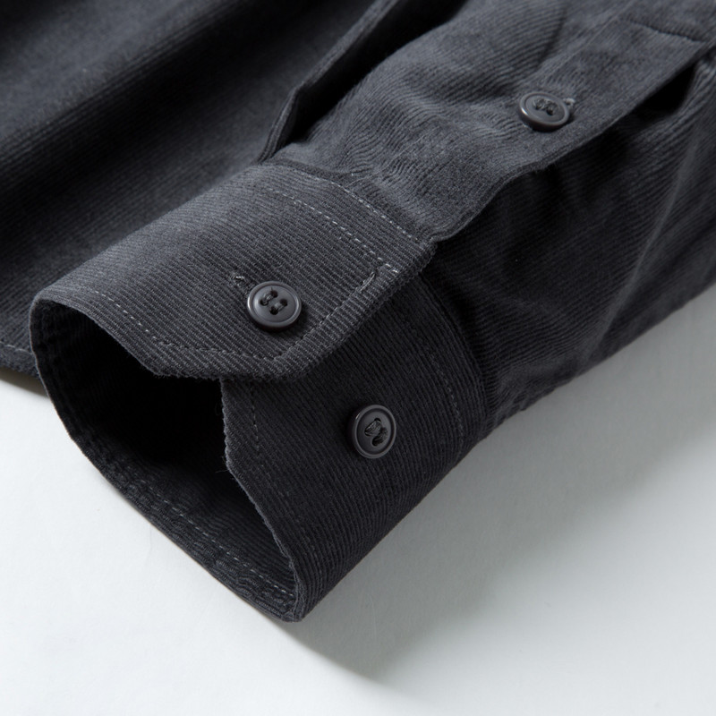 Muškarci Proljeće Jesen Vintage pamučne košulje od samta s jednim džepom standardnog kroja Udobna svestrana ležerna košulja dugih rukava