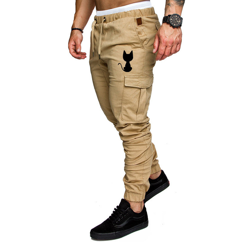 Nove muške hlače za 2022. Muške joggers Jednobojne hlače s više džepova Trenirke Muške hlače Hip Hop Harem Joggers hlače