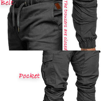 2022 Мъжки панталони Мъжки панталони за джогинг Твърди панталони с много джобове Спортни панталони Мъжки панталони Хип-хоп Харем Джогери Панталони Голф панталони