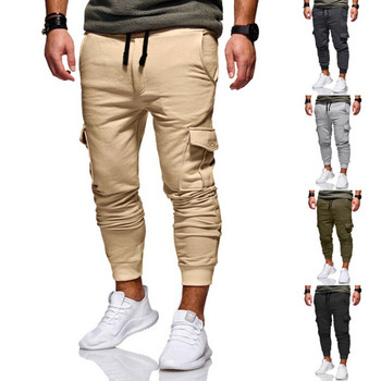 Ανδρικό casual παντελόνι Cargo Ανοιξιάτικο φθινόπωρο αθλητική φόρμα Loose Sport Fit Jogging Joggers Sweat Cargo Pants Παντελόνια Ανδρικά ρούχα