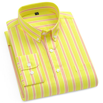 Ανδρικό πουκάμισο 100% βαμβακερό ριγέ Φθινόπωρο Νέα άφιξη Μόδα Μακρυμάνικο Leisure Λεπτό Breathe Δωρεάν Απαλή Εφαρμογή Ανδρικά ρούχα για επαγγελματίες