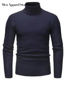 Sügistalv 2023, paks, soe meeste kampsun, kõrge krae, pikkade varrukatega, õhukesed rõivad, meeste uus mood, vabaaja massiivsed meeste topid