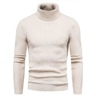 Sügistalv 2023, paks, soe meeste kampsun, kõrge krae, pikkade varrukatega, õhukesed rõivad, meeste uus mood, vabaaja massiivsed meeste topid