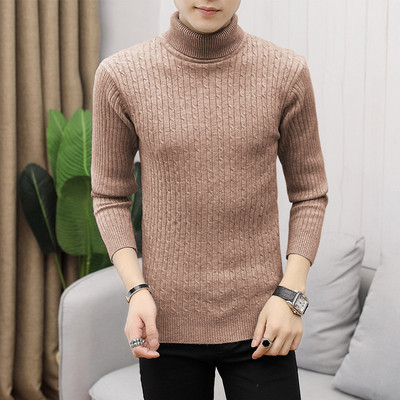 Sügistalv 2023, paks, soe meeste kampsun, kõrge krae, pikkade varrukatega, õhukesed rõivad, meeste uus mood, vabaaja massiivsed meeste topid