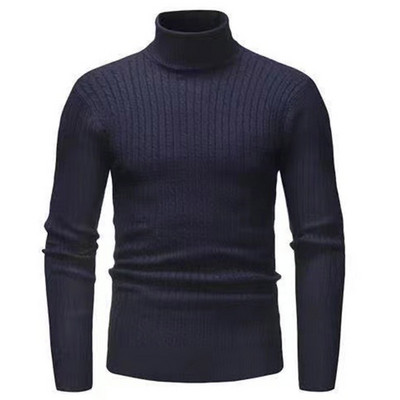 Sügistalv 2023, paks, soe meeste kampsun, kõrge krae, pikkade varrukatega, õhukesed rõivad, meeste uus mood, vabaaja massiivsed meeste topid