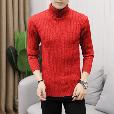 Sügistalv 2023, paks, soe meeste kampsun, kõrge krae, pikkade varrukatega, õhukesed rõivad, meeste uus mood, vabaaja massiivsed meeste topid