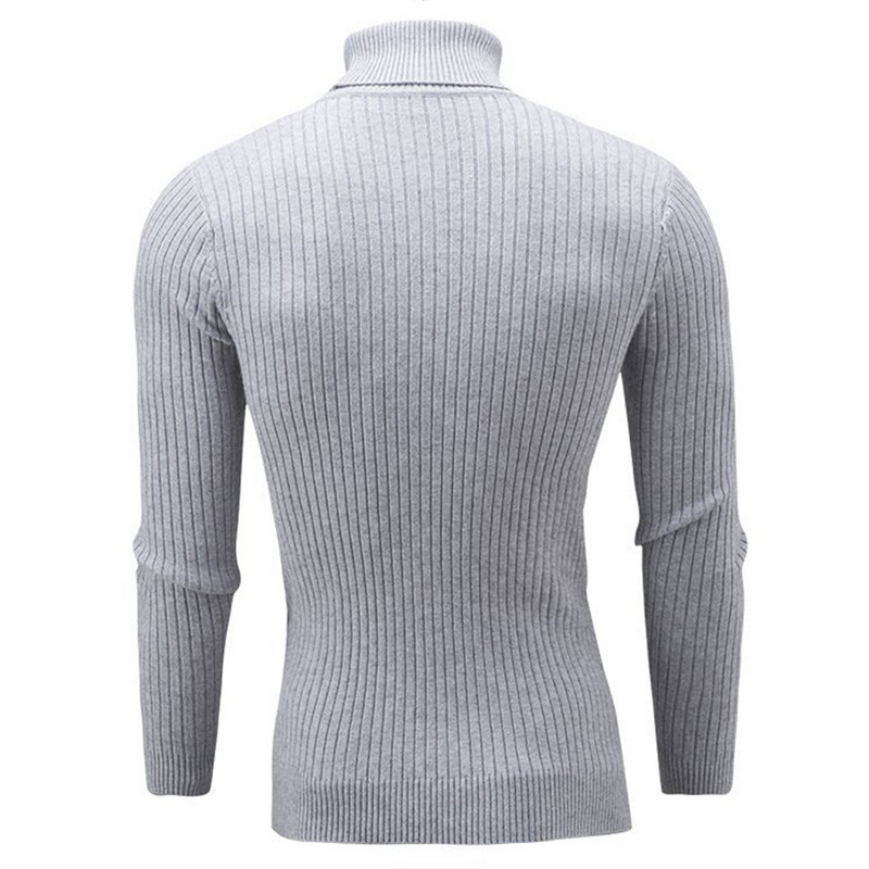Jesen Zima Muški pulover s dolčevitom Modni pleteni pulover s visokim ovratnikom Pleteni pulover s ovratnikom Topli džemper Slim Fit džemperi