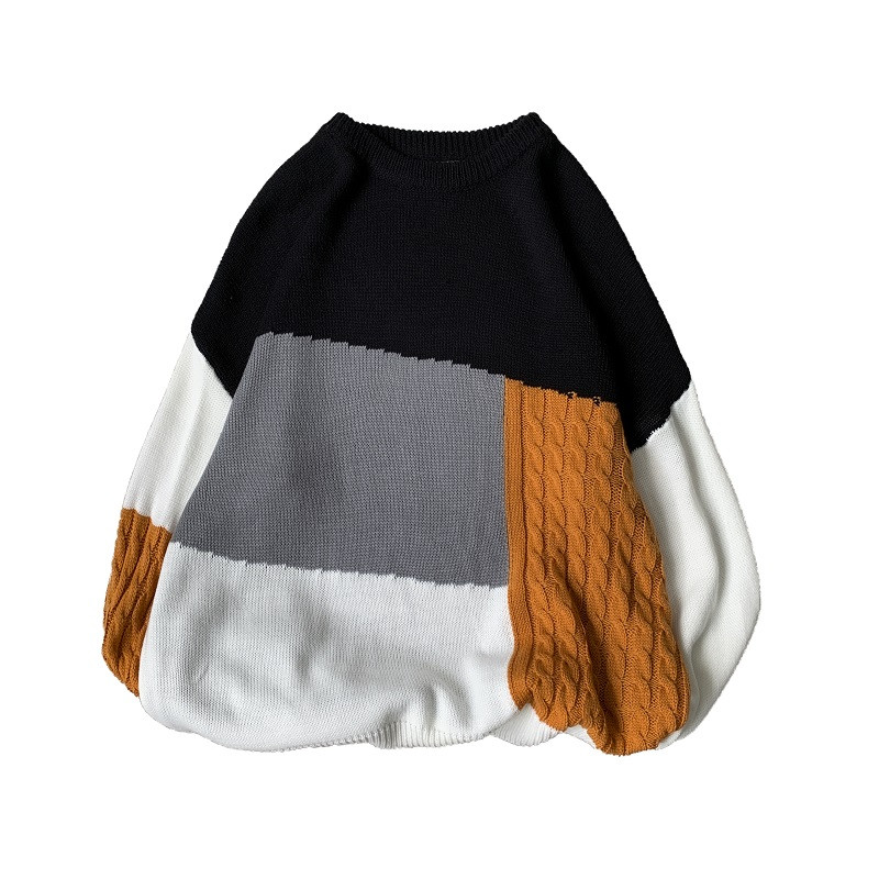 Vyriški rudeniniai drabužiai, paprasto stiliaus O kaklo Vyriški megzti megztiniai Gatvės drabužiai Rudens megztinis Vyriški drabužiai Trikotažas E127