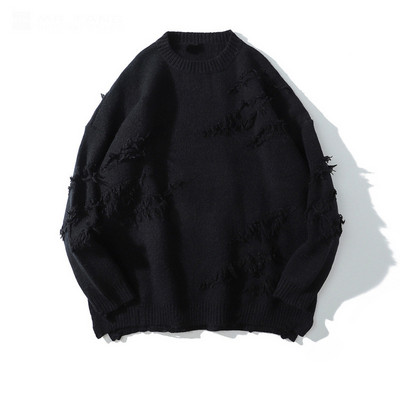 2023 Autumnand y2k Streetwear Ανδρικό Νέο ρετρό πουλόβερ με κρόσσια, Φαρδύ, ευέλικτο πουλόβερ για άνδρες και γυναίκες Μακρυμάνικο πουλόβερ