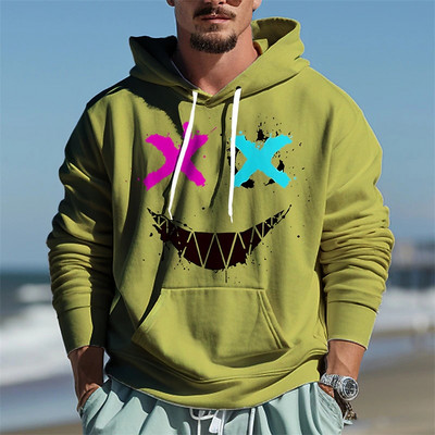 Muška majica s kapuljačom i majica s kapuljačom S kapuljačom Crtani grafički print Dnevna sportska dizajnerska ulična odjeća Jesenska odjeća Hoodies