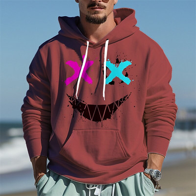 Muška majica s kapuljačom i majica s kapuljačom S kapuljačom Crtani grafički print Dnevna sportska dizajnerska ulična odjeća Jesenska odjeća Hoodies